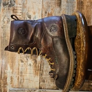 GEORGIA  Boots MEN'S 8 IN. WATERPROOF STEEL TOE LOGGER Size 10.5